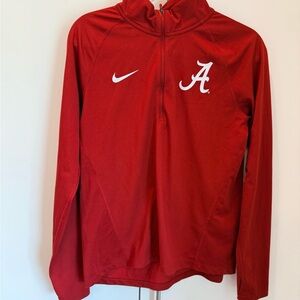 Nike Crimson Red University of Alabama A Script Pullover / Unisex Size M